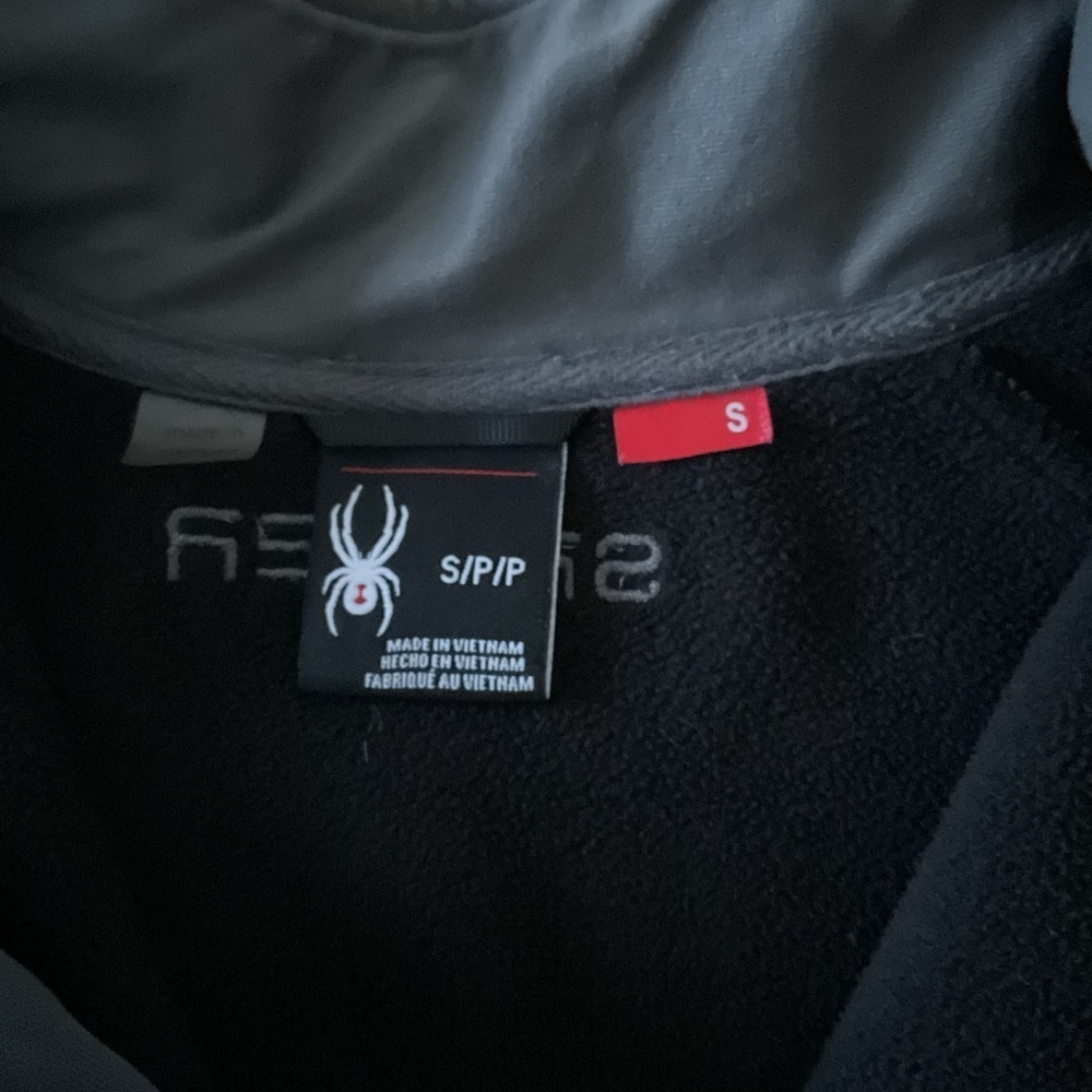 Spyder Navy and Gray Quarter-Zip Top size small - Picture 3 of 6